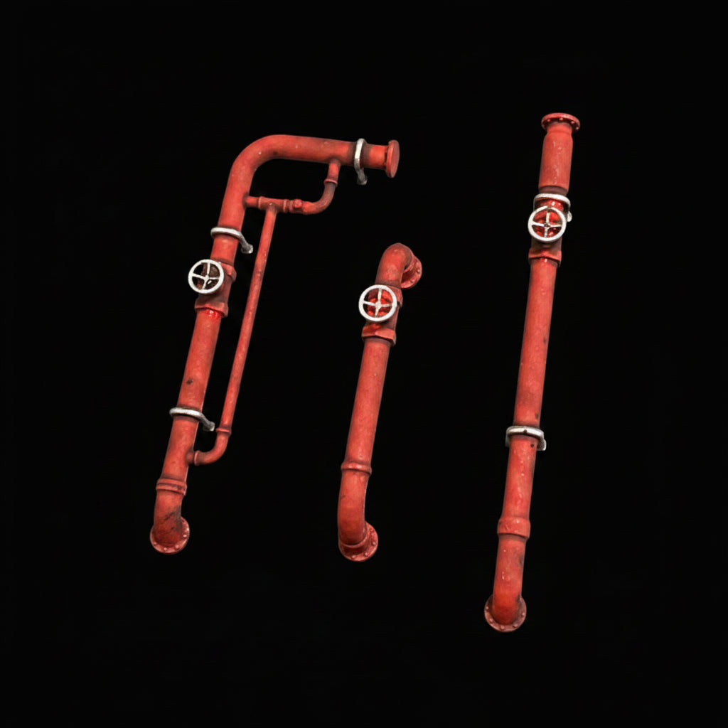 Red Industrial Pipes