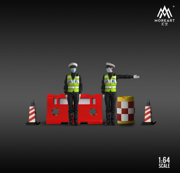 Road Police Directing Traffic