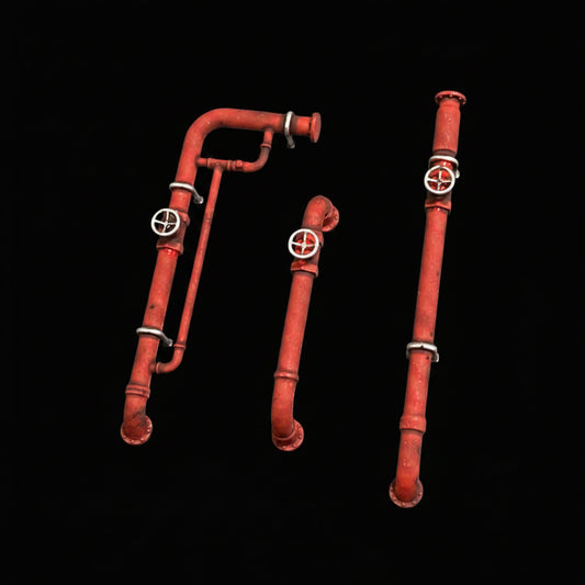 Red Industrial Pipes